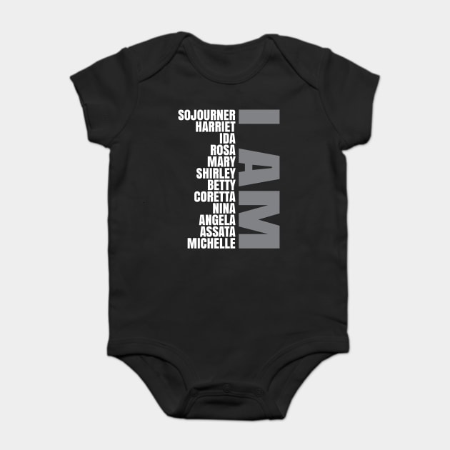 I Am A Strong Black Woman Baby Bodysuit by UrbanLifeApparel